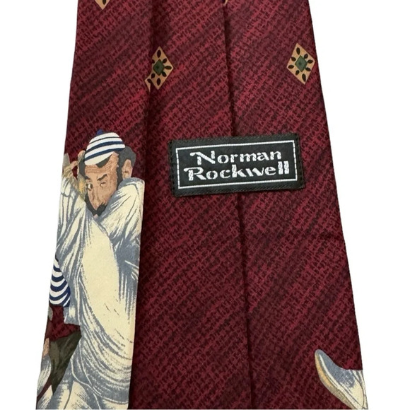 3 Norman Rockwell Ties 1990s - Picture 6 of 14